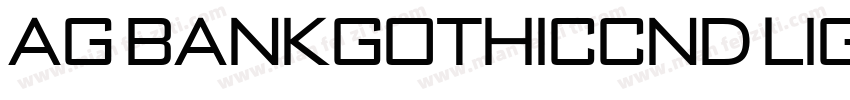AG BankGothicCnd Light Regular字体转换
